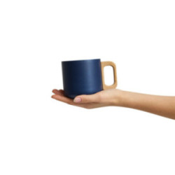 Mug bleu marine en acier inoxydable à double paroi