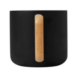 Mug noir en acier inoxydable à double paroi