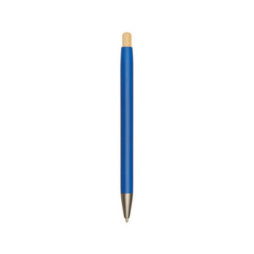 Stylo bleu en bambou et aluminium recyclé