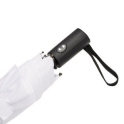 Parapluie golf pliable tempête ouverture fermeture auto blanc