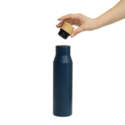 Bouteille isotherme bleue marine 500 mL en acier inoxydable