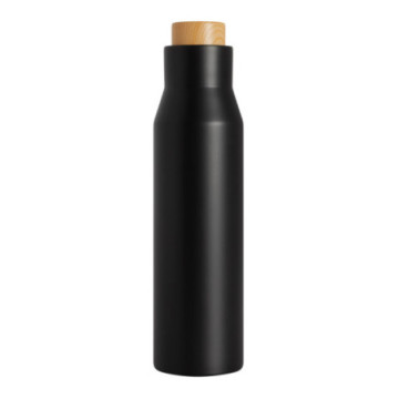 Bouteille isotherme noire 500 mL en acier inoxydable