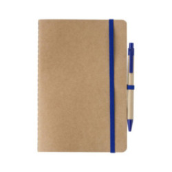 Carnet A5 en carton recyclé avec stylo