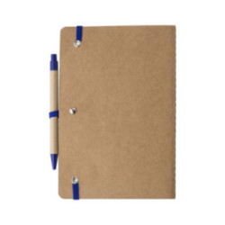 Carnet A5 en carton recyclé avec stylo