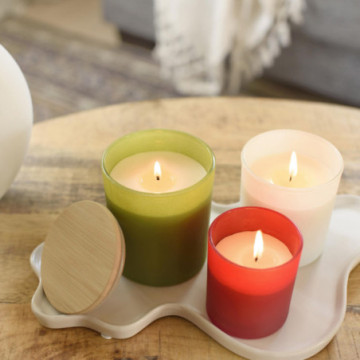 Bougie parfumée en cire végétale taile standard