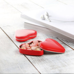 Boîte de bonbons cœur