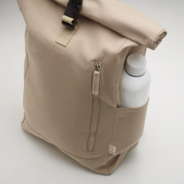 Sac à dos roll top en matières recyclées