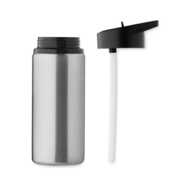 Bouteille 500 mL avec paille