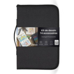 Set de dessin 74 accessoires