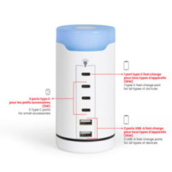 Station de charge USB et Type C Livoo®