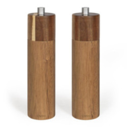 Set de 2 moulins sel et poivre manuels Livoo®