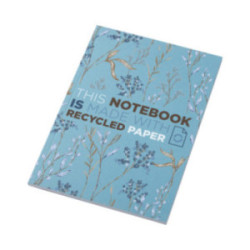 Carnet A5 à couverture souple en papier recyclé marquage quadri