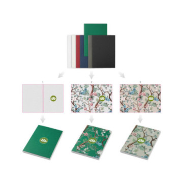 Carnet A6 à couverture souple marquage quadri