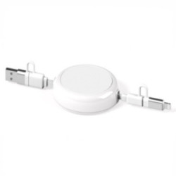 Câble de charge dérouleur 20W blanc Akashi®