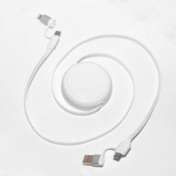 Câble de charge dérouleur 20W blanc Akashi®
