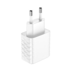 Chargeur secteur blanc USB-C et USB-A 20W Akashi®