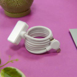 Câble de charge long magnétique 100W blanc Akashi®