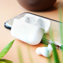 Ecouteurs sans fil blanc avec réduction de bruit Akashi®