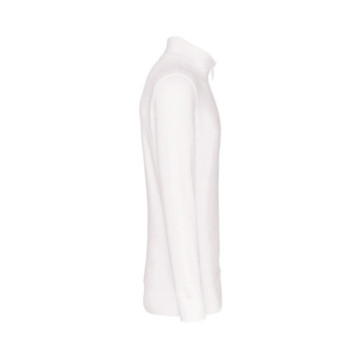 Sweat-shirt homme col zippé Kariban® blanc
