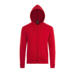 Sweat-shirt mixte zippé à capuche couleur Express Sol's® Stone