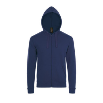 Sweat-shirt mixte zippé à capuche couleur Express Sol's® Stone