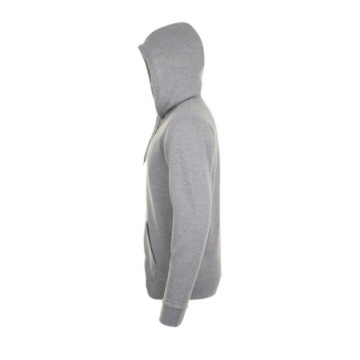 Sweat-shirt mixte zippé à capuche couleur Express Sol's® Stone