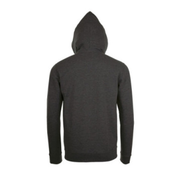 Sweat-shirt mixte zippé à capuche couleur Express Sol's® Stone