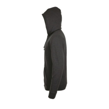 Sweat-shirt mixte zippé à capuche couleur Express Sol's® Stone