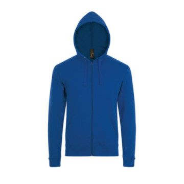 Sweat-shirt mixte zippé à capuche couleur Express Sol's® Stone