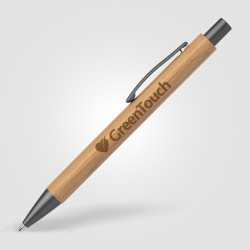 Stylo en bambou marquage laser