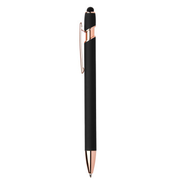 Stylo stylet en aluminium toucher gomme marquage laser