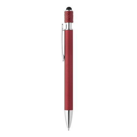 Stylo stylet spinner en aluminium marquage quadri