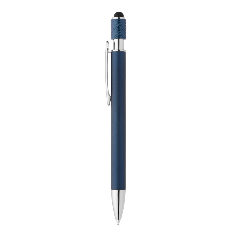 Stylo stylet spinner en aluminium marquage quadri