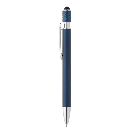 Stylo stylet spinner en aluminium marquage quadri