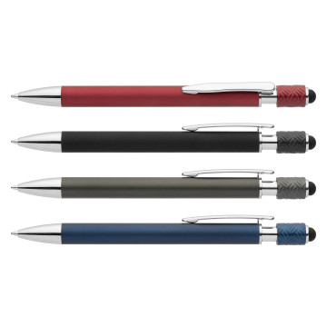 Stylo stylet spinner en aluminium marquage quadri