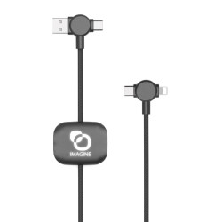 Câble de charge long 60W avec logo lumineux Akashi®
