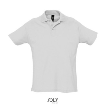Polo homme blanc Express Sol's® Summer II