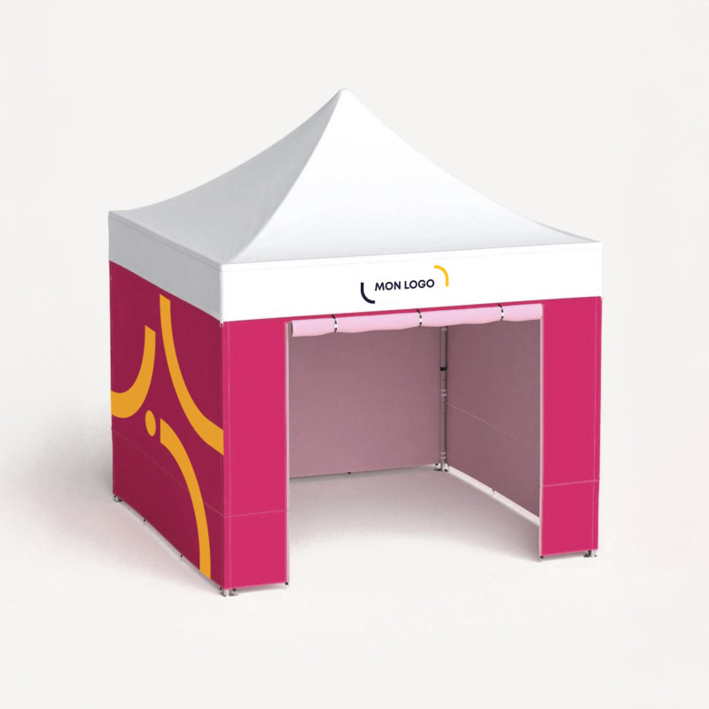 Tente pliable en aluminium avec murs et porte 4,5 x 3 m