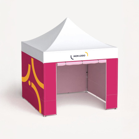Tente pliable en aluminium avec murs et porte 4,5 x 3 m