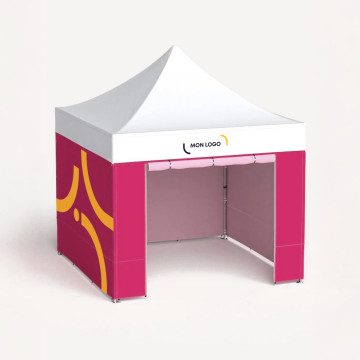 Tente pliable en aluminium avec murs et porte 4,5 x 3 m