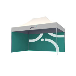 Tente pliable en aluminium avec murs 4,5 x 3 m