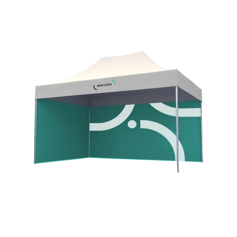 Tente pliable en aluminium avec murs 4,5 x 3 m