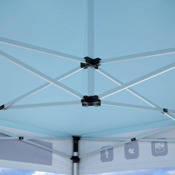 Tente pliable en aluminium avec murs 4,5 x 3 m