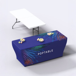 Table pliante rectangulaire 240 cm avec sa housse