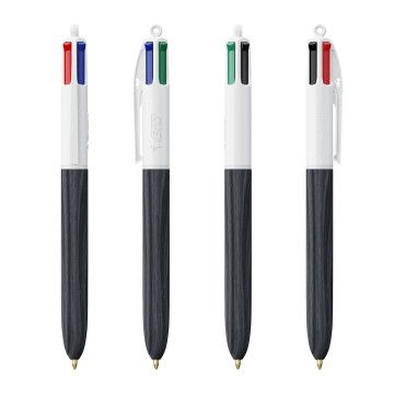 Stylo Bic® 4 couleurs Wood Style Express