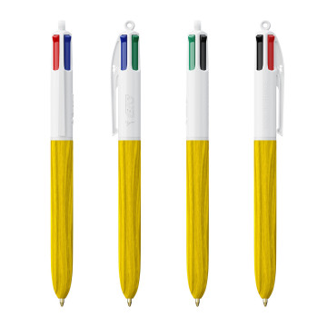 Stylo Bic® 4 couleurs Wood Style Express