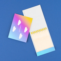 Pochette d'allumettes marquage quadri