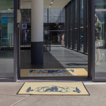 Tapis intérieur et extérieur avec trou de drainage 60 x 85