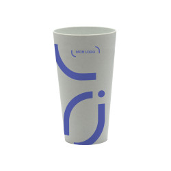 Gobelet 35 cL recyclé marquage  1 couleur