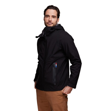 Blouson softshell mixte à capuche en polyester recyclé Mustaghata®